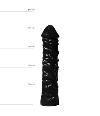 All Black Realistische XXL Dildo - 33 cm
