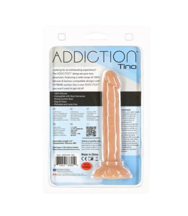 Addiction -  Tino Siliconen Dildo - 13 cm