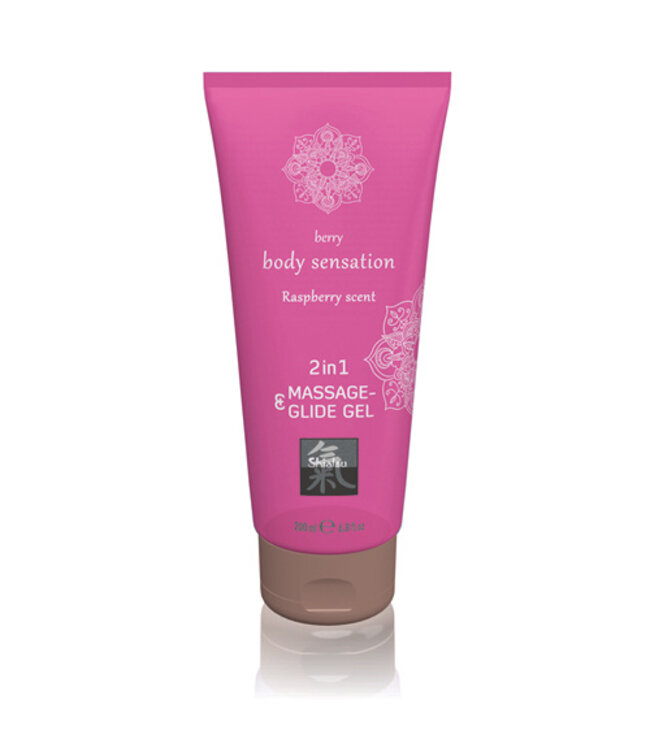 Massage- & Glide Gel 2 in 1 - Framboos