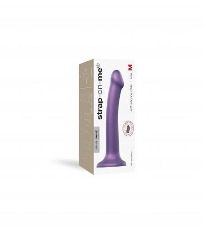 Strap On Me - Siliconen Dildo - Paars - M