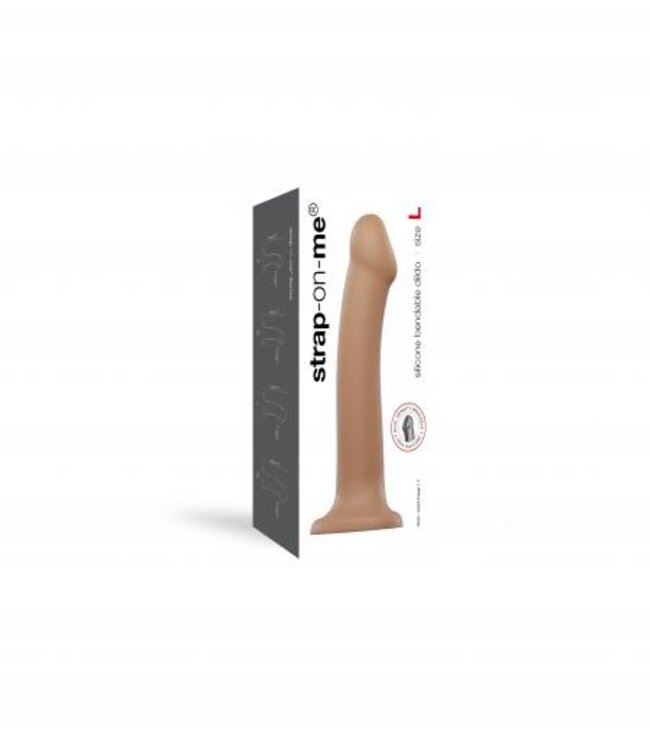 Strap On Me - Buigzame Siliconen Dildo - L