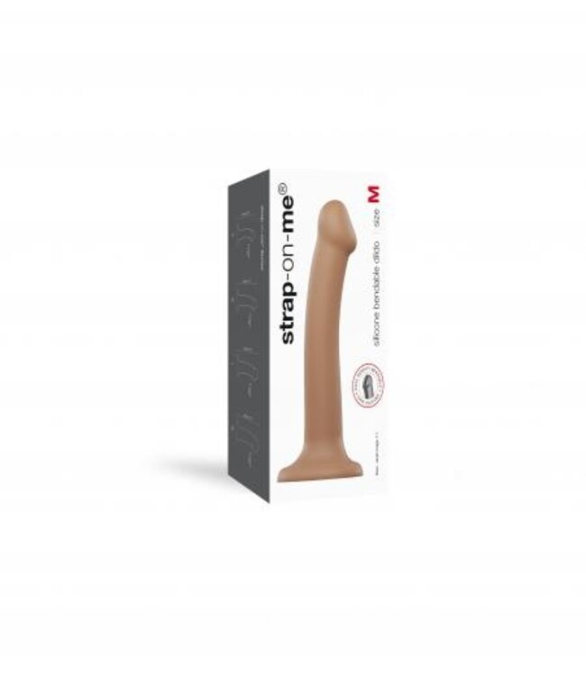 Strap On Me - Buigzame Siliconen Dildo - M