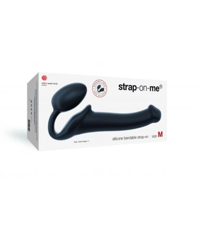 Strap On Me - Strapless Voorbind Dildo - Maat M - Zwart