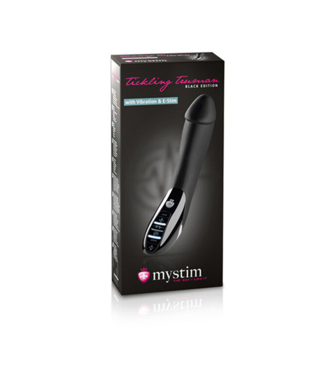 Mystim - Tickling Truman E-Stim Vibrator - Black Edition
