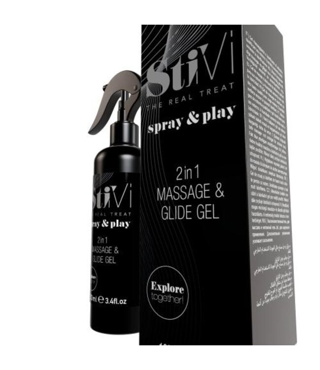 StiVi - Spray&Play 2in1 Massage & Glijmiddel - 100 ml