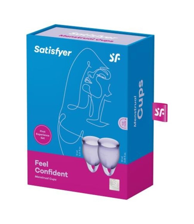 Satisfyer Feel Confident Menstruatie Cups - Lila