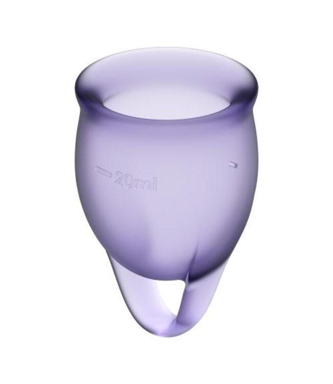 Satisfyer Feel Confident Menstruatie Cups - Lila