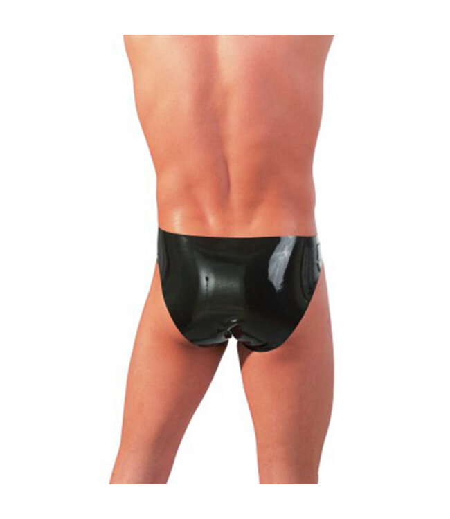 Latex Herenslip Met Opening