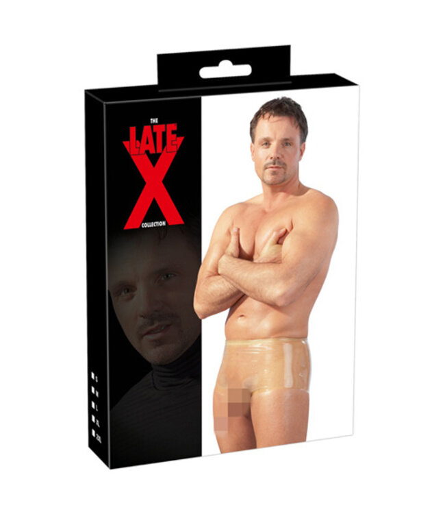 Latex Boxer Met Penissleeve - Transparant