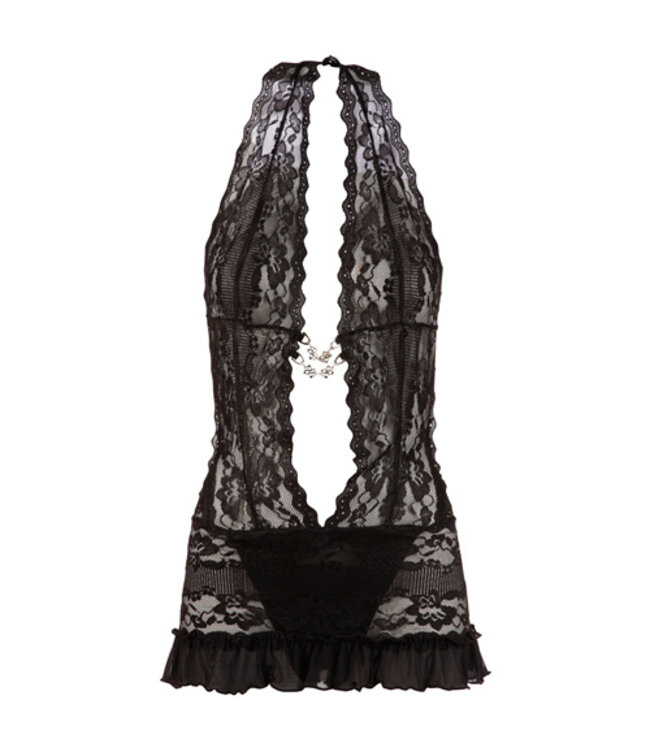 Kanten Jurkje - Zwart