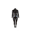 Cottelli Collection Plus Size Wetlook Catsuit Met Lange Rits