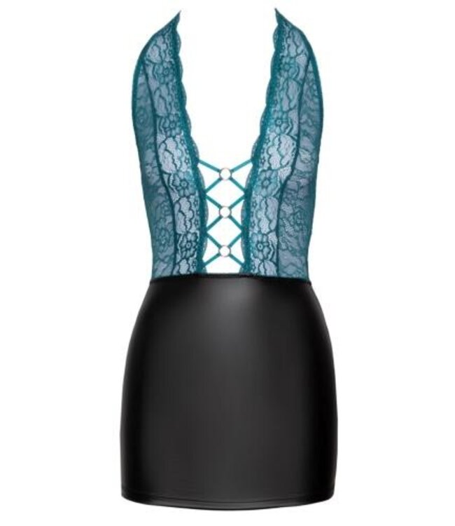 Jurk - Zwart & Groenblauw