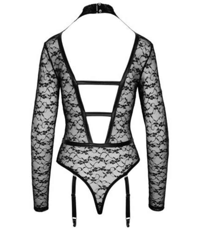 Body met Bandjes - Zwart