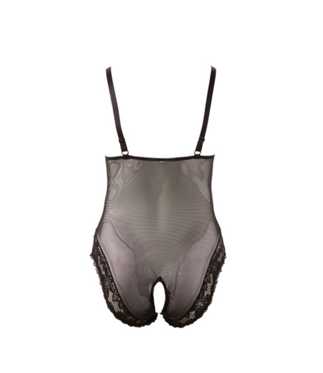 Body Met Open Kruis - Zwart