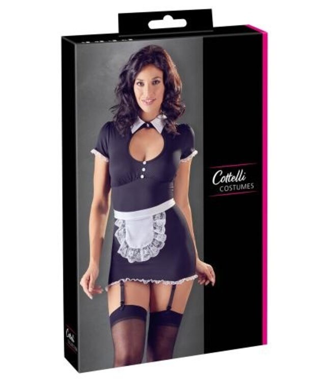 Sexy Dienstmeisje Kostuum Met Jarretels