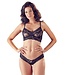 Cottelli Collection Sexy 2-Delige Kanten BH Set - Zwart