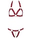 Cottelli Collection Kanten BH-Set Open Cups - Rood