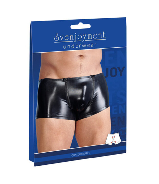 Wetlook Heren Boxer Met Rits