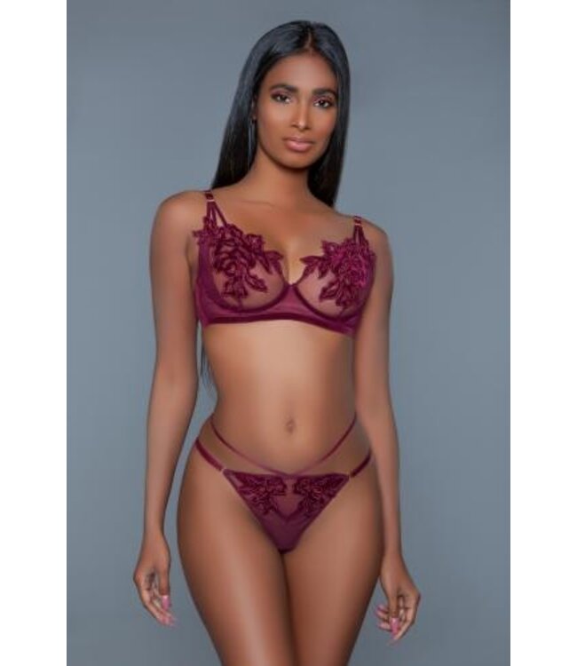 Evangeline BH Set - Bordeaux