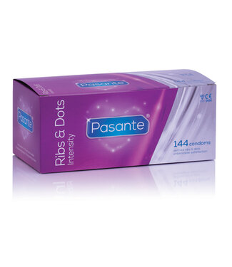 Pasante Pasante Ribs & Dots Intensity Condooms - 144 stuks