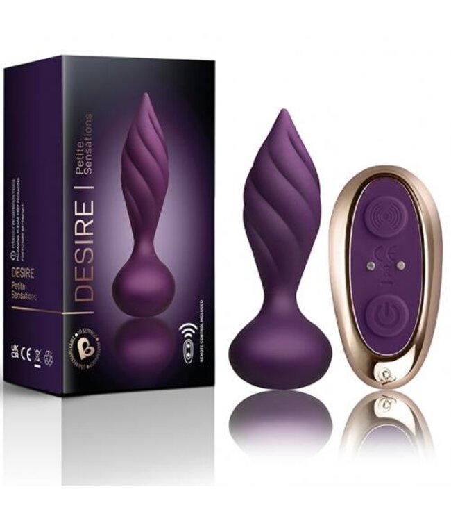 Rocks-Off - Petite Sensations Desire Vibrerende Anaalplug - Paars