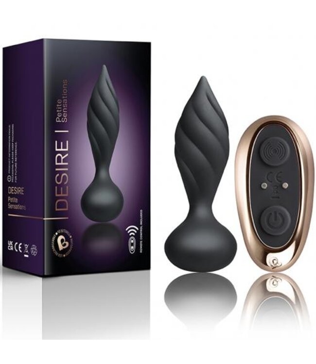 Rocks-Off - Petite Sensations Desire Vibrerende Anaalplug - Zwart
