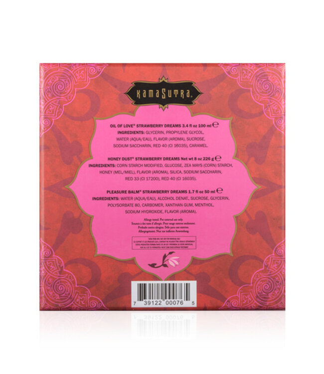Kamasutra Treasure Trove Strawberry Massageset