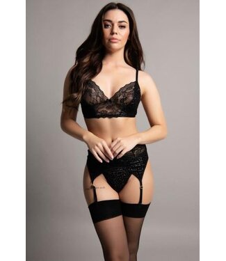 Sanne - 3-delige Bh-set - zwart