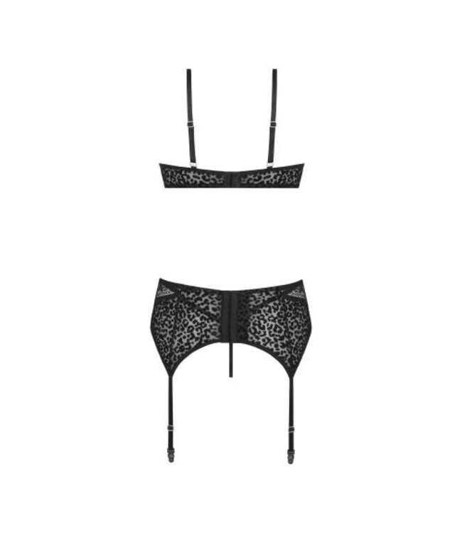 Sanne - 3-delige Bh-set - zwart