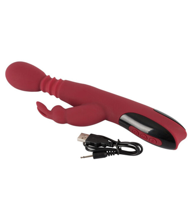 Stotende, Roterende & Verwarmende Rabbit Vibrator