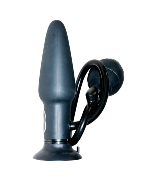 True Black Vibrating Anal Plug