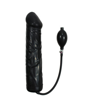 You2Toys Black Giant Latex Opblaasbare Dildo