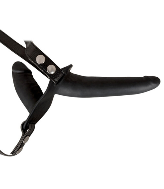 Dubbele Strap-On - Zwart