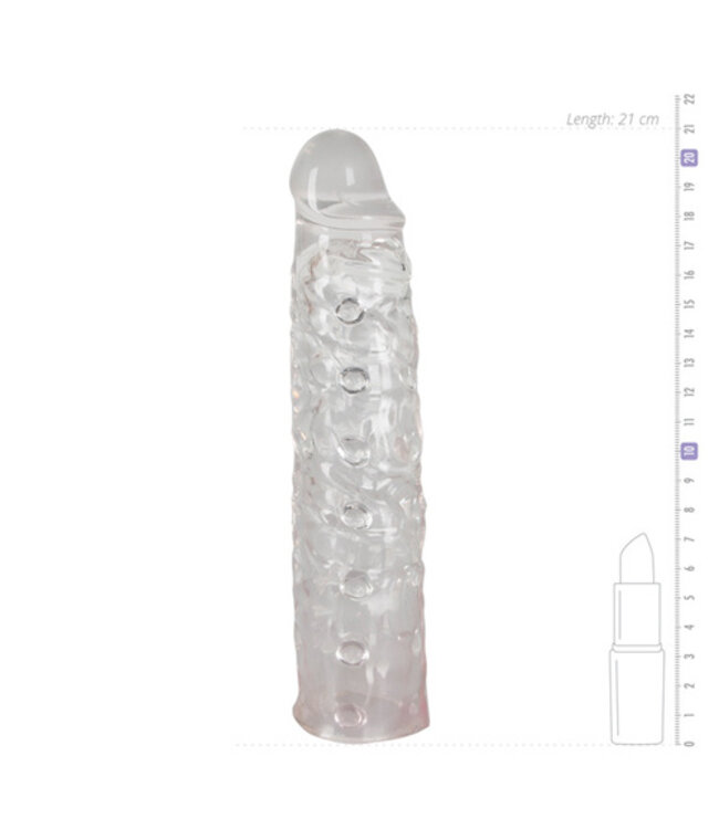 Verlengende Penis Sleeve - Transparant