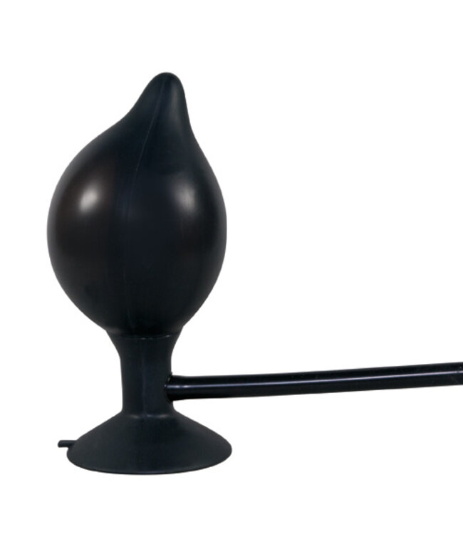 True Black Opblaasbare Anaalplug