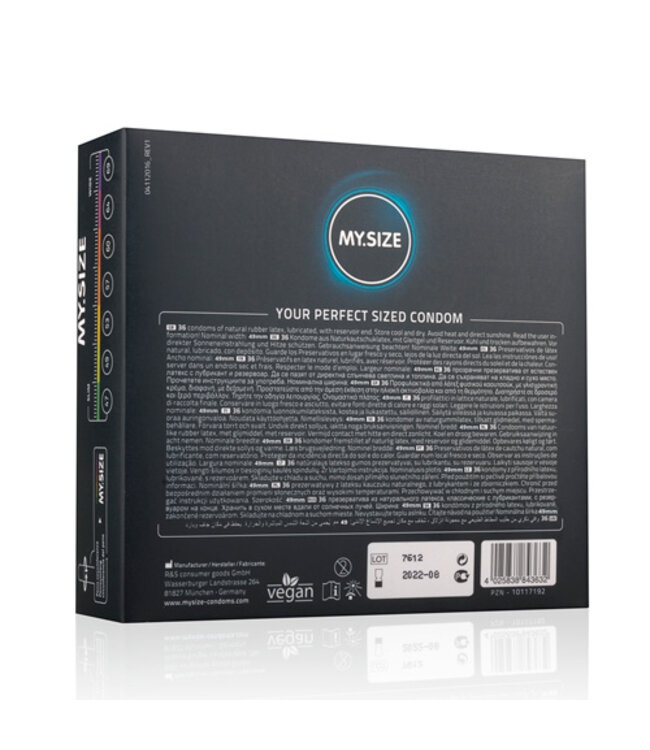 MY.SIZE Pro 49 mm Condooms - 36 stuks