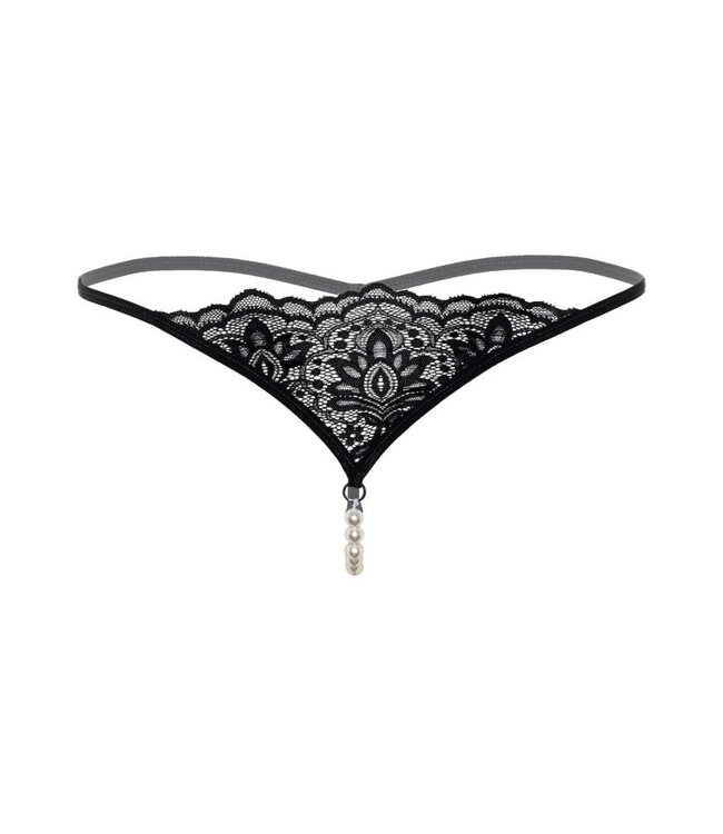 Daring - Pearl - Beaded g-string black