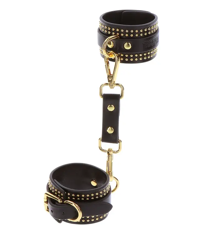 Vogue - Studded ankle cuffs set black/gold