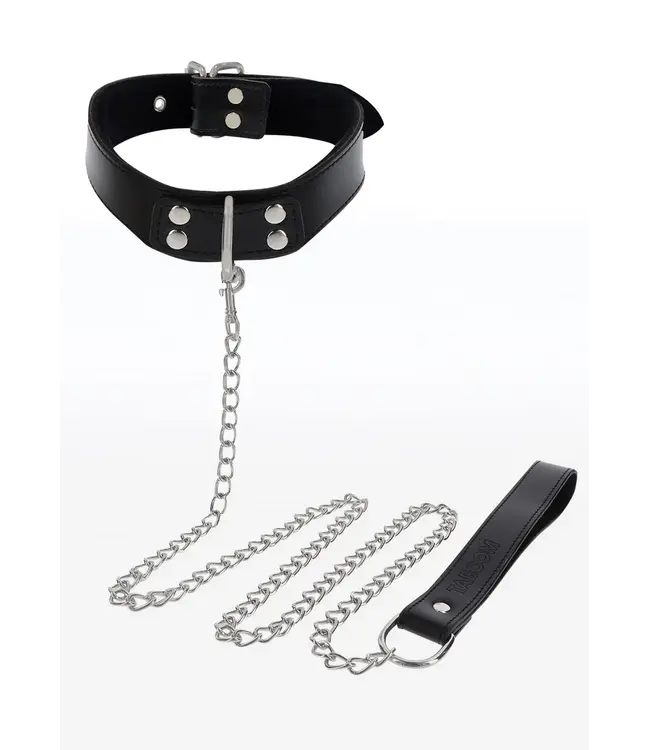 Luxury Bondage Essential - Elegant D-ring collar & leash