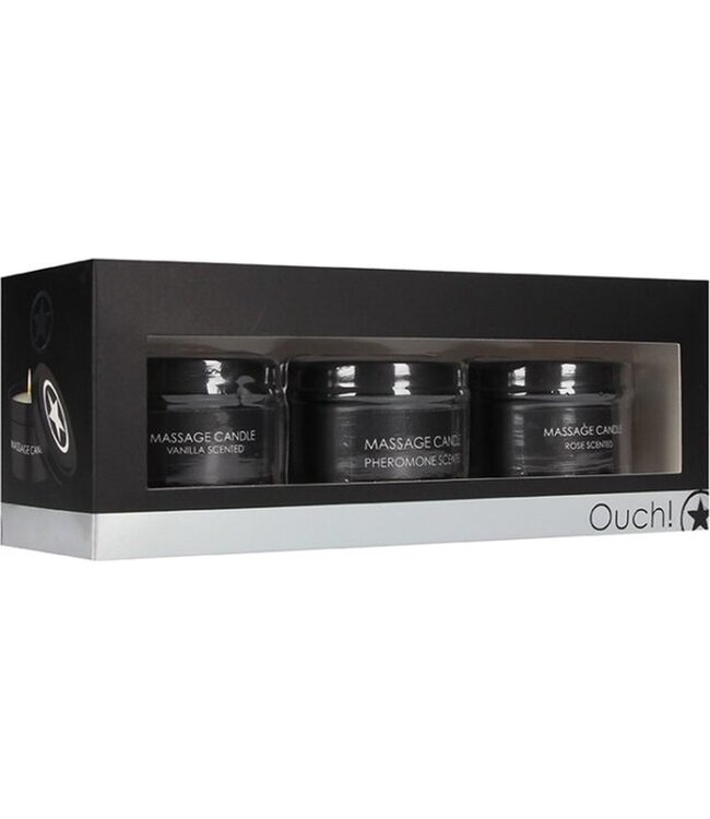 Set of 3 Massage Candles