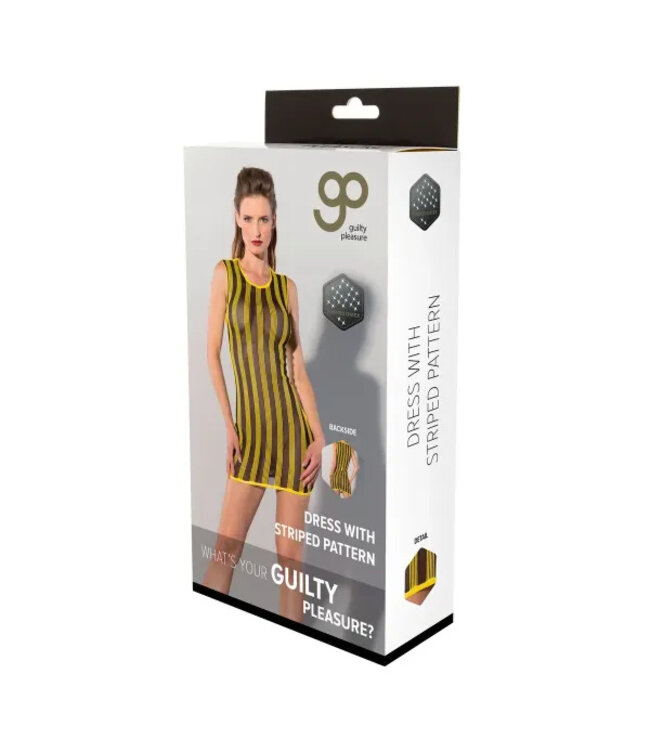 GP PRINTED DATEX STRIPED DRESS