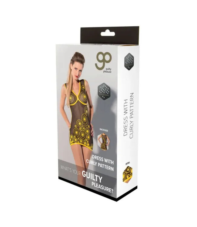 GP PRINTED DATEX DRESS YELLOW