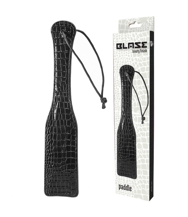 Luxury Fetish Paddle Croco Black