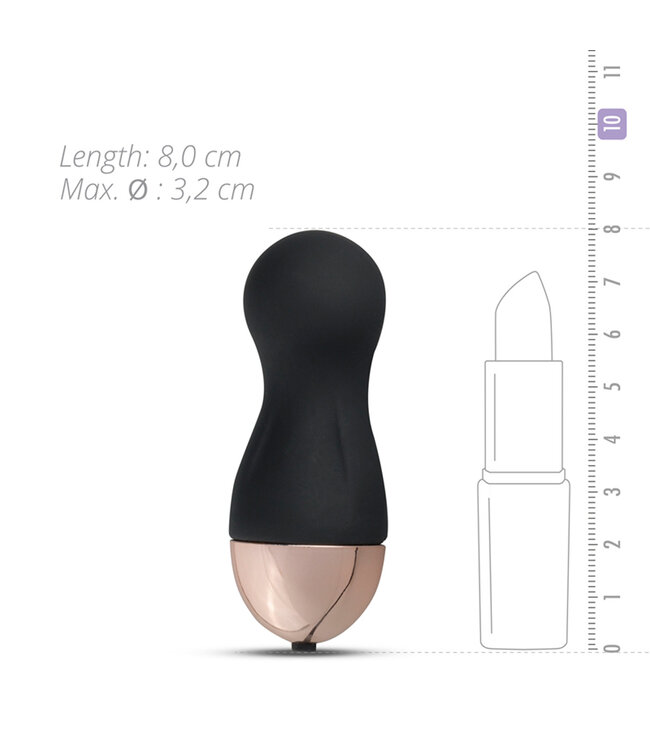 Vibrating Egg + Remote Control Black