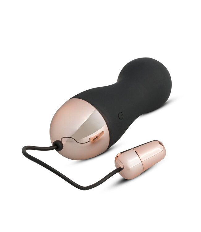 Vibrating Egg + Remote Control Black