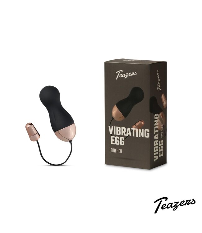 Vibrating Egg + Remote Control Black