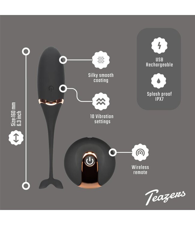 Luxurious Vibrating Egg w/ Remote Black