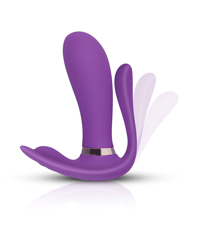 Pleaser Vibrator with Remote Purple