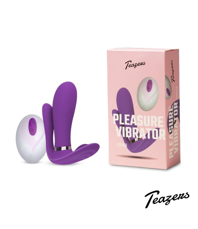 Pleaser Vibrator with Remote Purple