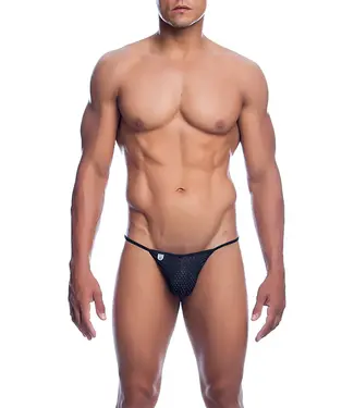 MOB Eroticwear Microfiber V-Thong Black